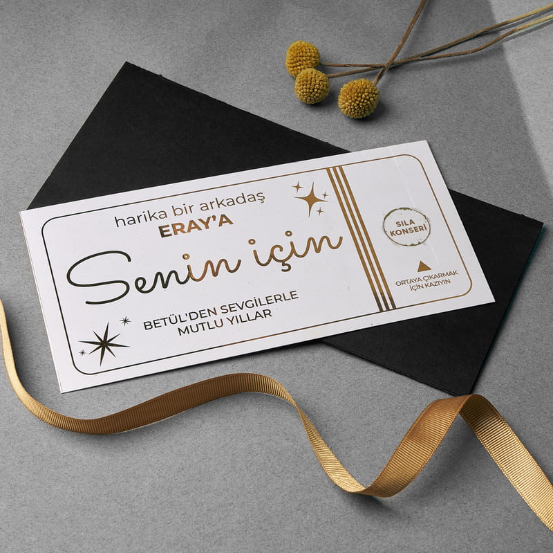 Arkadaşa Hediye Sürpriz Kazı Kazan Hediye Bileti