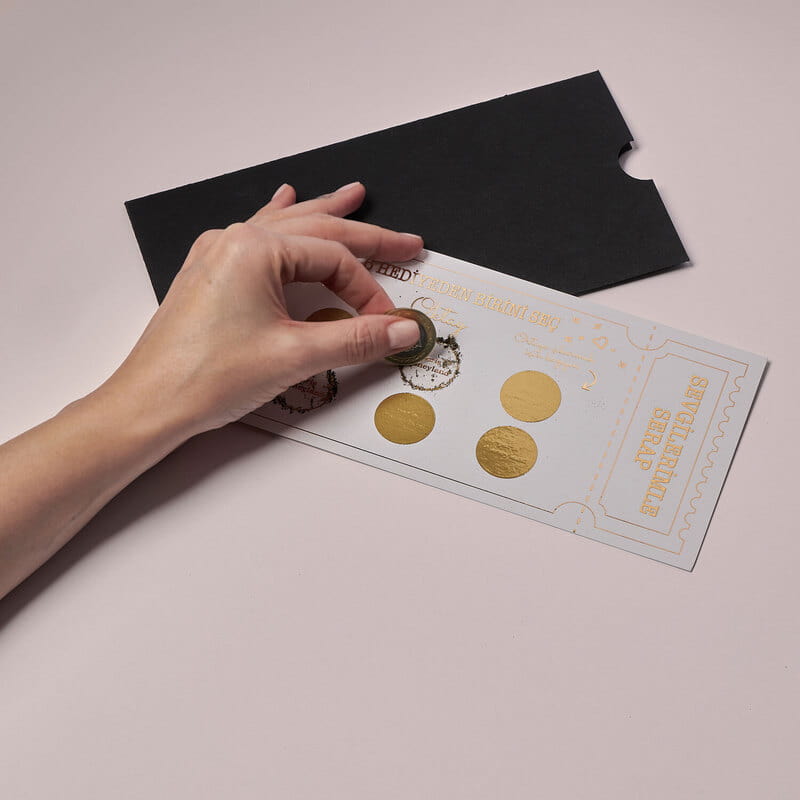 Arkadaşa Kazı Kazan Hediyesi Özelleştirilebilir Bilet