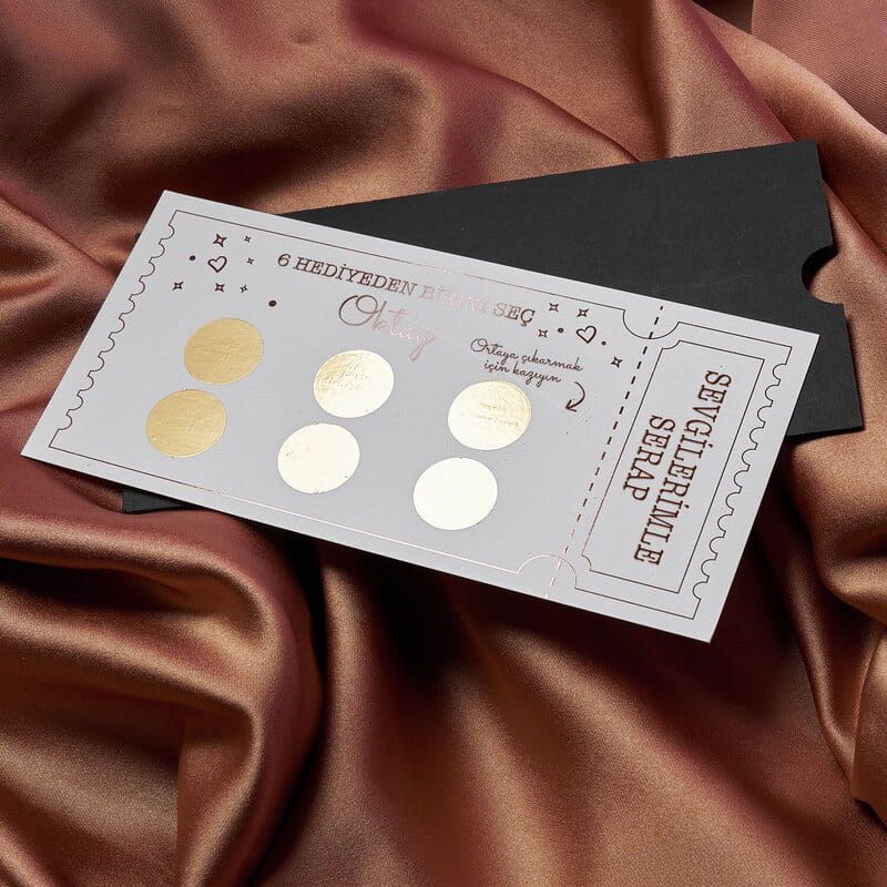 Arkadaşa Kazı Kazan Hediyesi Özelleştirilebilir Bilet