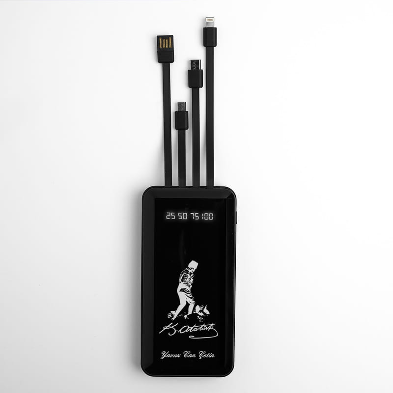 Atatürk Silüetli Kişiye Özel Powerbank