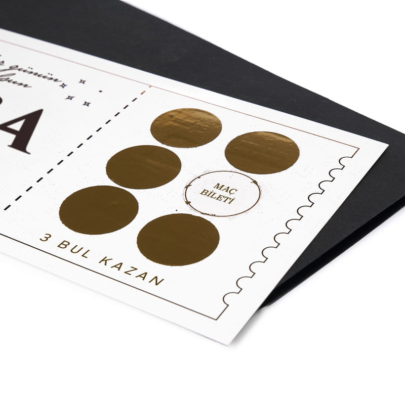 Babaya Hediye Kişiye Özel Kazı Kazan Bileti