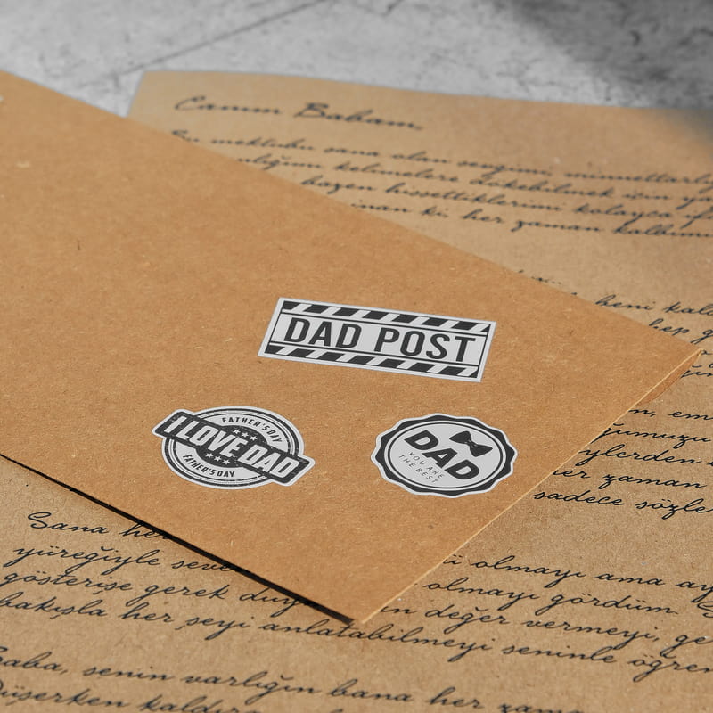 Babaya Özel Kişiselleştirilebilir Mesajlı Mektup