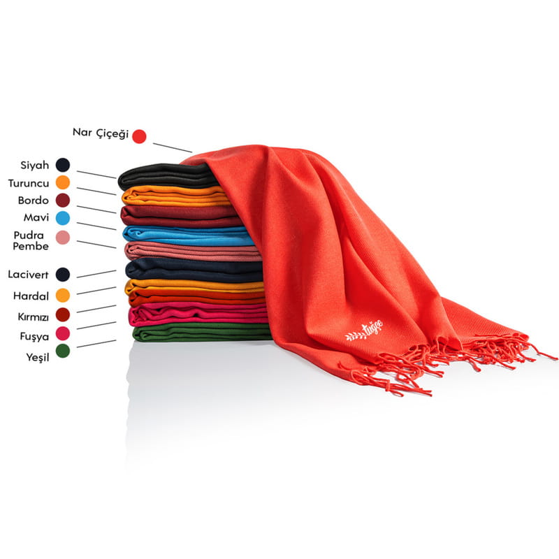 Ballı Çiçek Tasarımlı Kişiye Özel Kuşaklı Şal