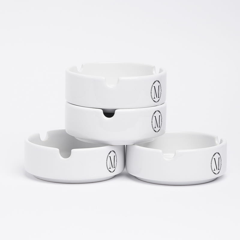 Baş Harfine Özel Arma Tasarımlı 4'lü Kül Tablası