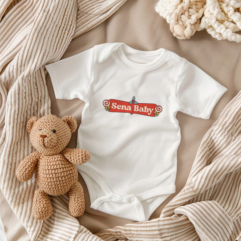 Bebek Yılbaşı Hatırası İsme Özel Bebek Zıbını