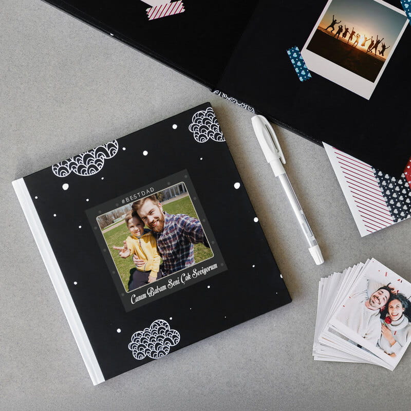 Best Dad Tasarımlı Anı Fotoğraf Albümü