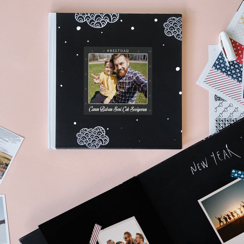 Best Dad Tasarımlı Anı Fotoğraf Albümü