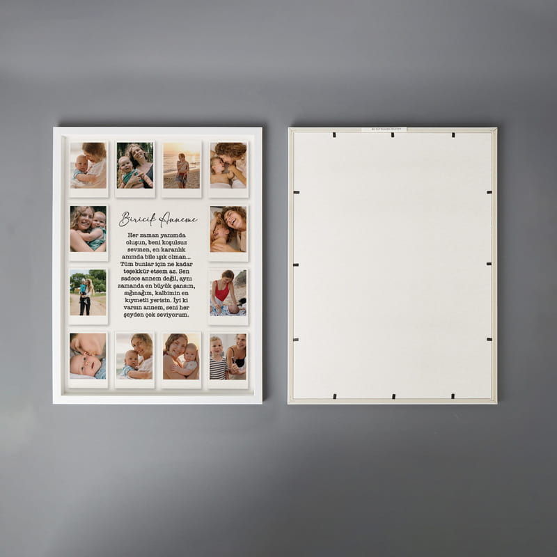 Biricik Anneme Polo Kart Tasarımlı Çerçeve