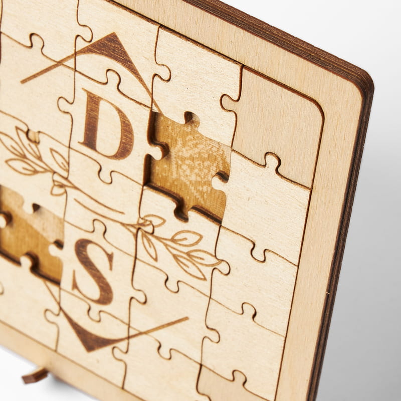 Bizi Tamamlayan Parçalar Ahşap Fotoğraflı Puzzle