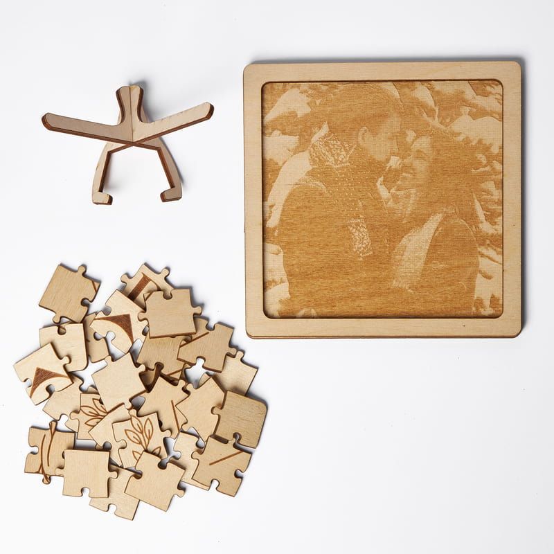 Bizi Tamamlayan Parçalar Ahşap Fotoğraflı Puzzle