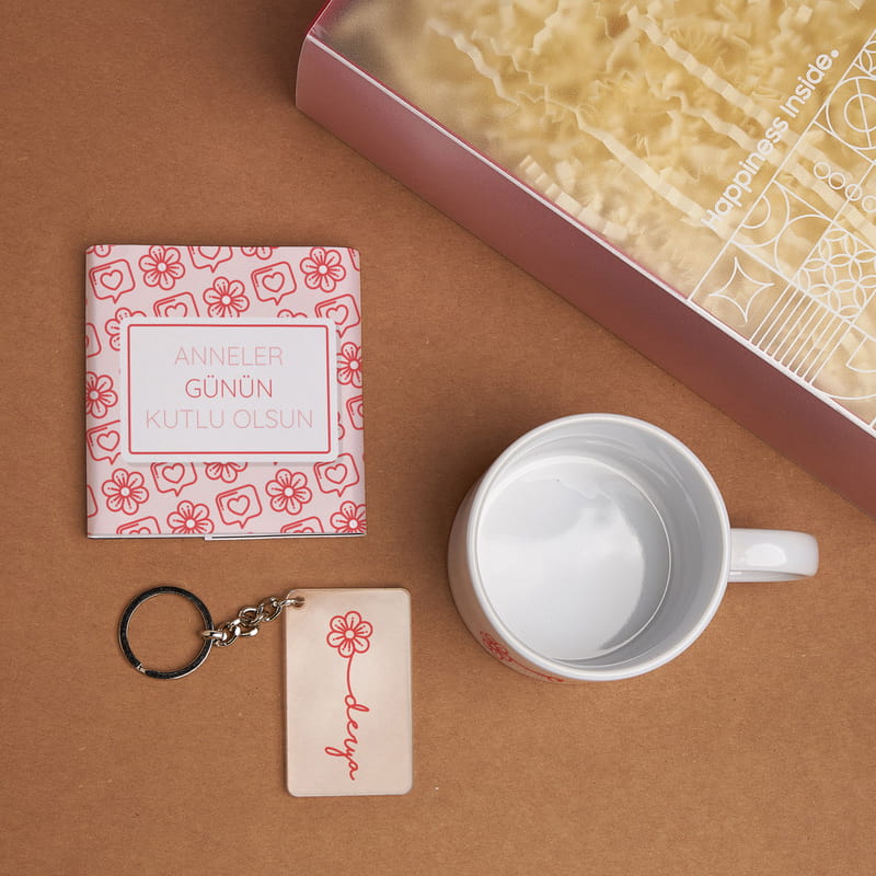 Çiçek Temalı Anneler Günü Hediye Kutusu