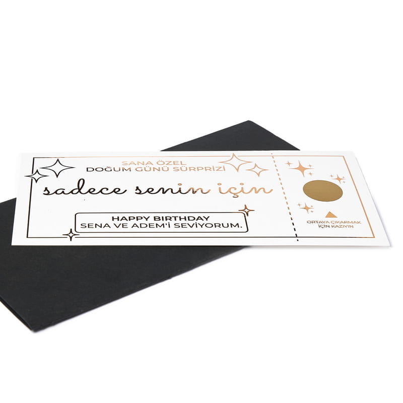 Doğum Günü Kazı Kazan Bileti