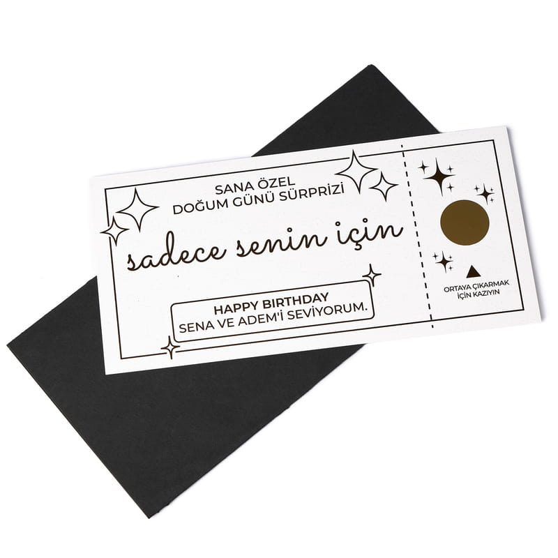 Doğum Günü Kazı Kazan Bileti