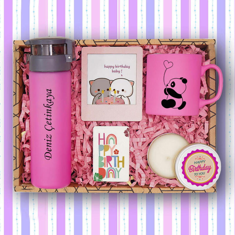 Doğum Günü Tasarımlı Şık Hediye Kutusu
