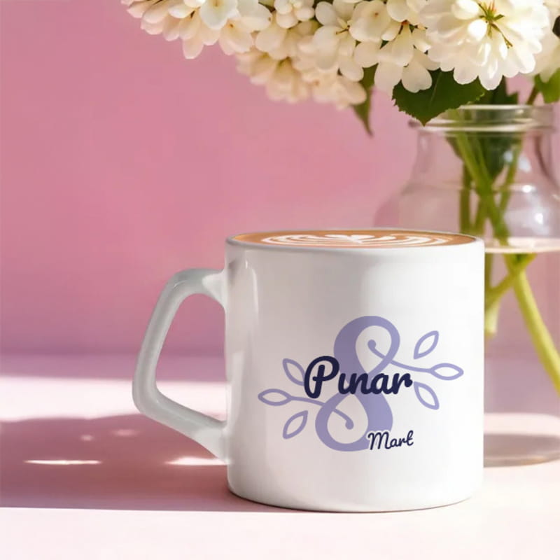 Dünya Kadınlar Gününe Özel İsimli Kupa Bardak
