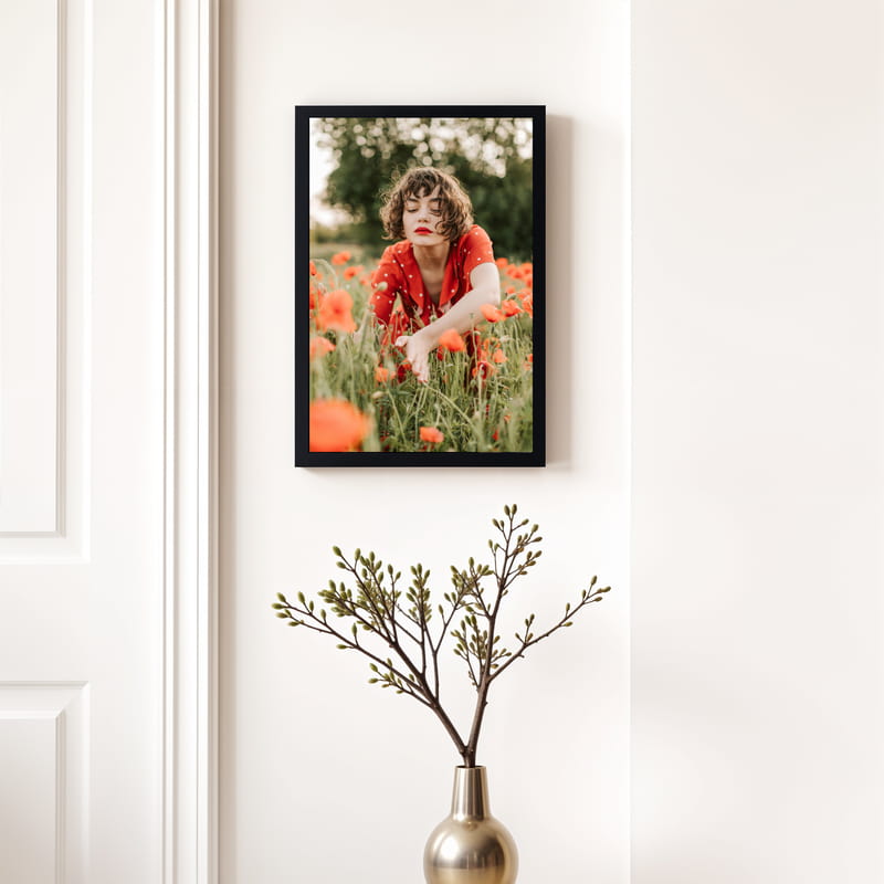 Duvar Yapışkanlı Siyah Fotoğraf Çerçevesi - 20x30