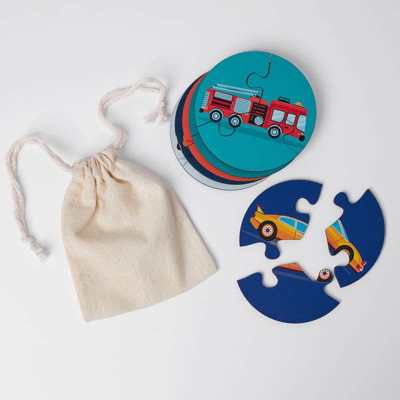 Eğitici Ahşap Puzzle Setli Ahşap Oyuncak Kutusu - Oyun Matı Hediyeli