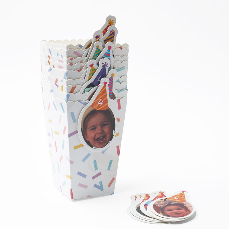 Eğlenceli Parti Kafalar Doğum Günü Özel Mısır Kutusu - 24'lü Büyük Boy