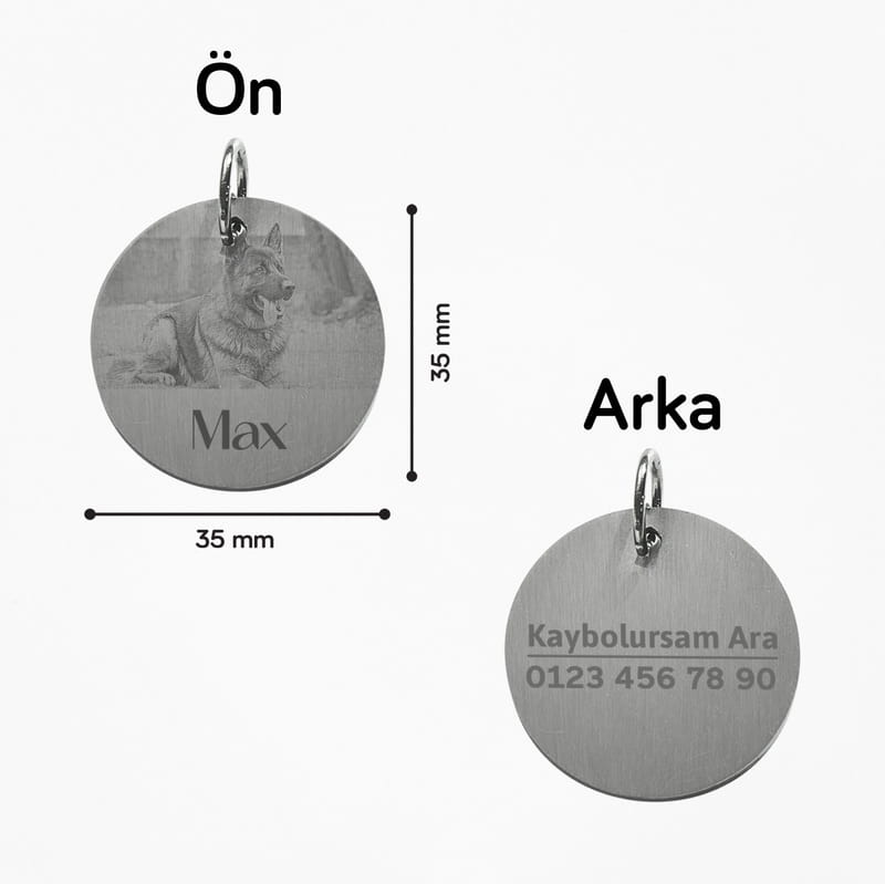 Evcil Hayvan Fotoğraflı Tasma İsimliği