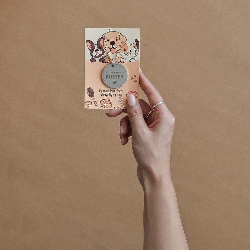 Evcil Hayvanlara Özel Kişiselleştirilebilir İsimli Künye