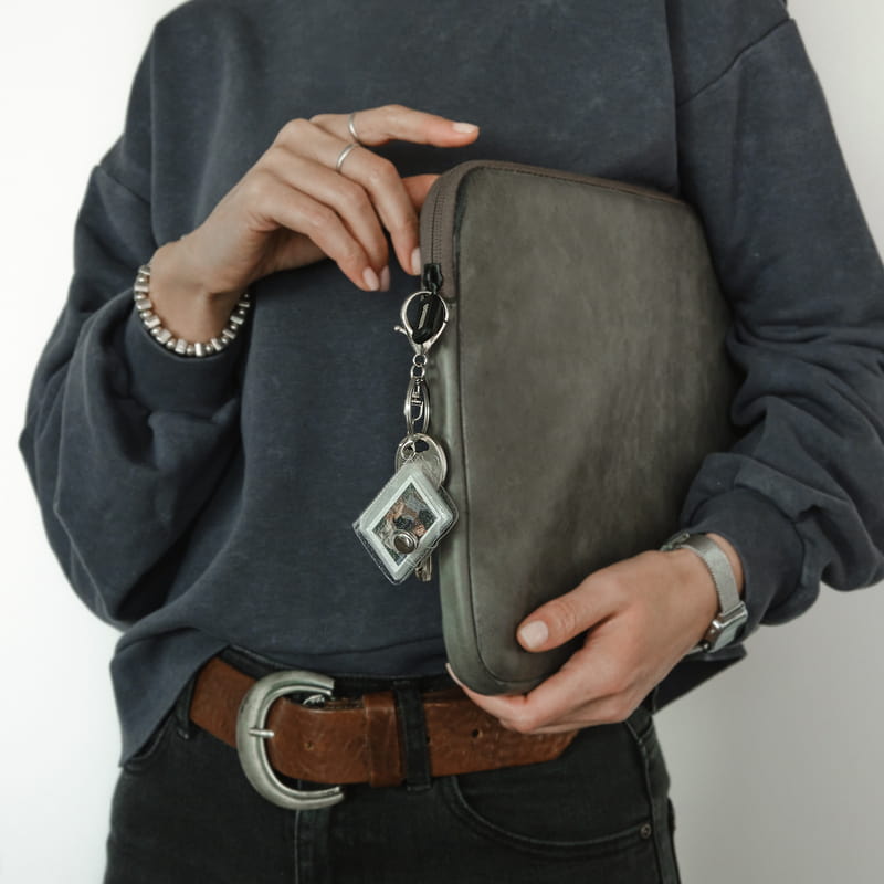 Fotoğraflı Albüm Anahtarlık - Simli Kapak