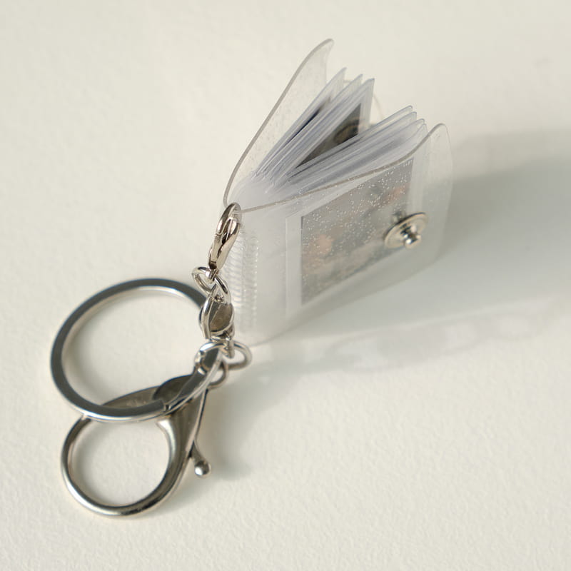 Fotoğraflı Albüm Anahtarlık - Simli Kapak