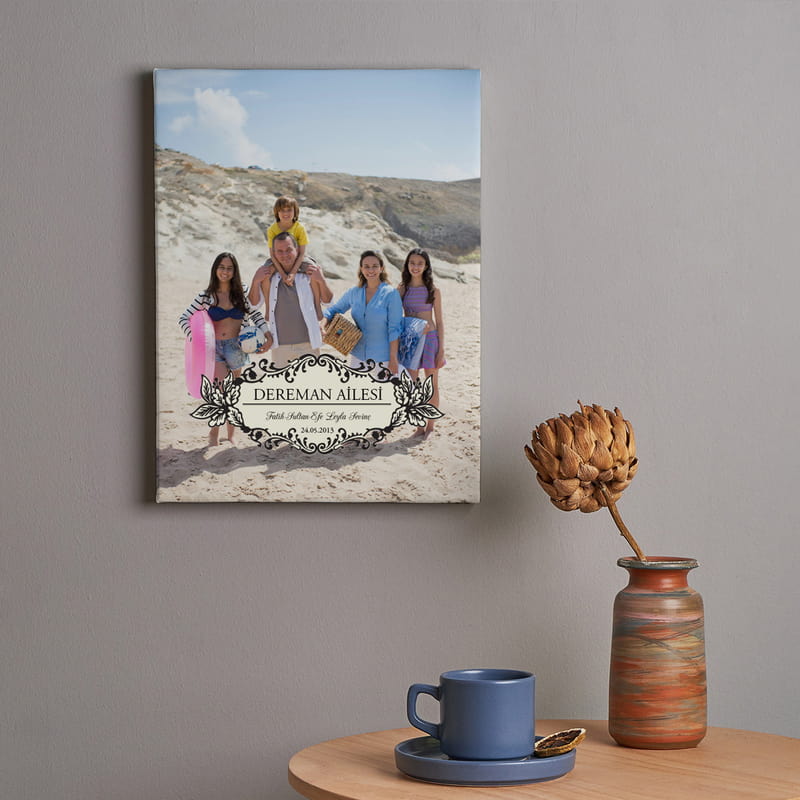 Geniş Aileye Kanvas Tablo 30x40
