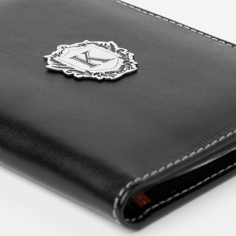 Gümüş Arma Harf Özelleştirmeli Deri Ruhsatlık