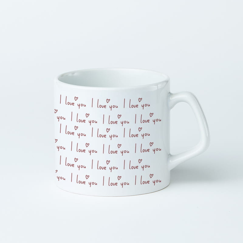 I Love You Baskılı Kupa Bardak