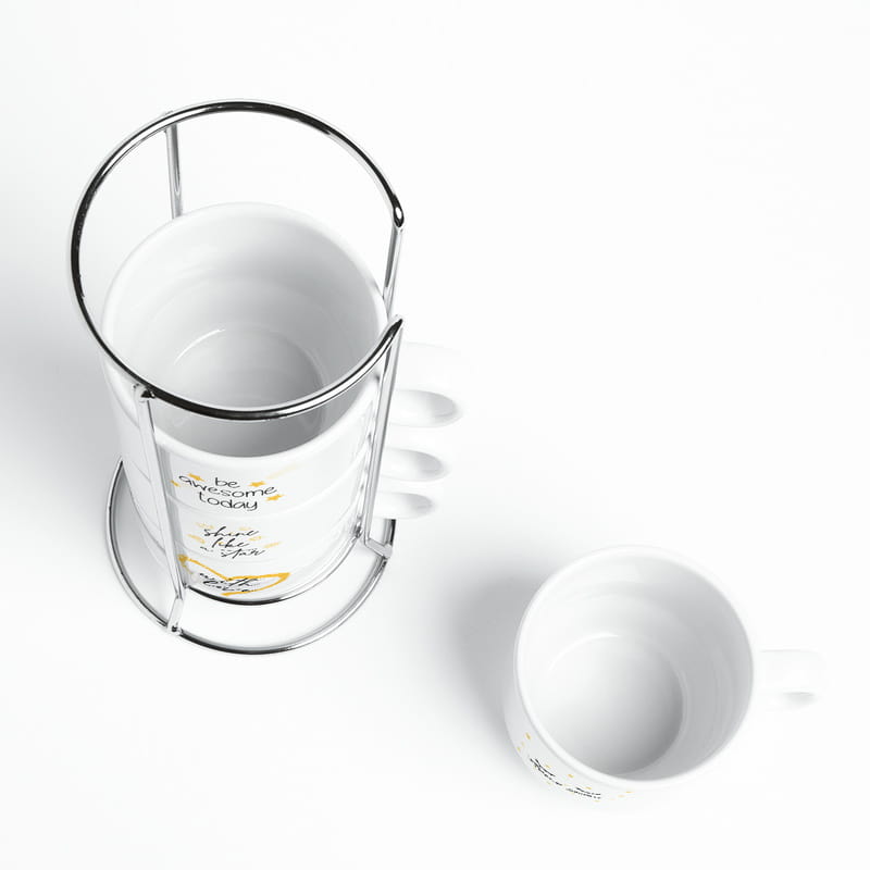 İlham Serisi Mottolu 4'lü Fincan Takımı