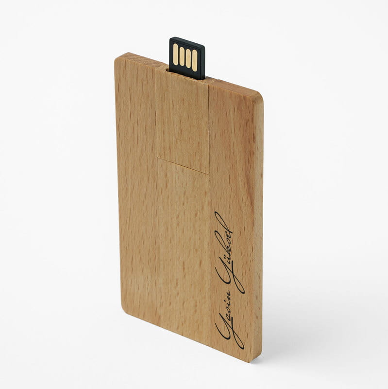 İmza Stilli 32GB Bambu USB Bellek