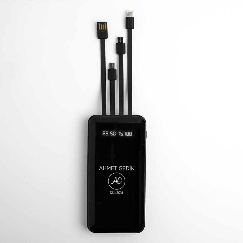 İsim Ve Harf Yazılı Powerbank 10.000mAh