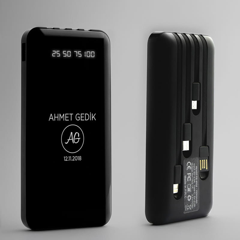 İsim Ve Harf Yazılı Powerbank 10.000mAh