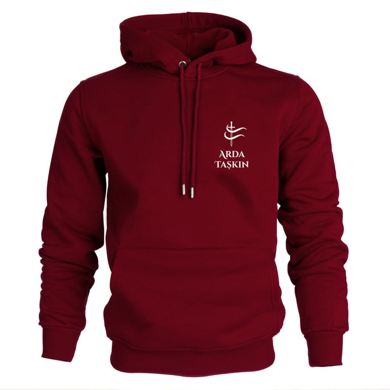 İsim Yazılı Kılıç Tasarımlı kişiye Özel Kapşonlu Sweatshirt