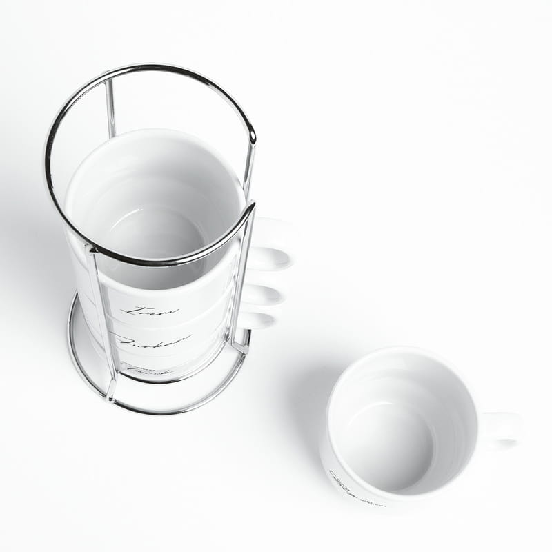 İsme Özel 4'lü Standlı Fincan Seti