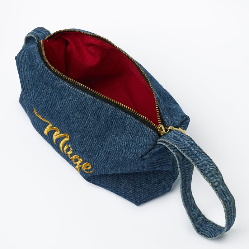 İsme Özel Kot Makyaj & El Çantası