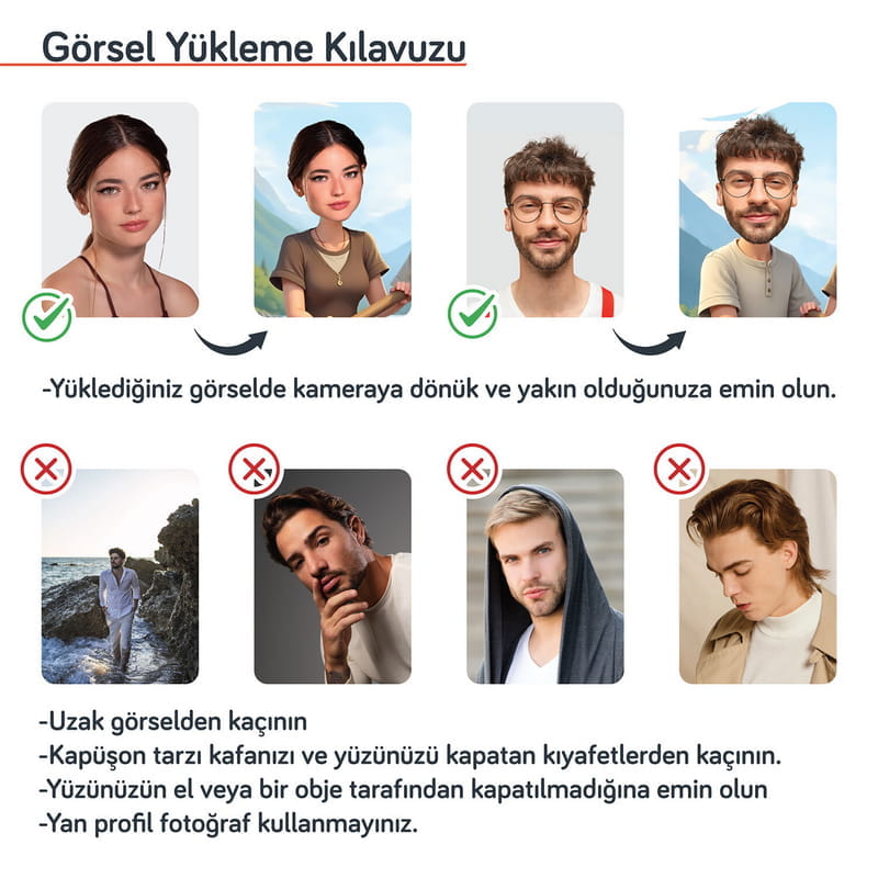 Just Married Karikatür Tasarımlı Karikatür Çerçeve
