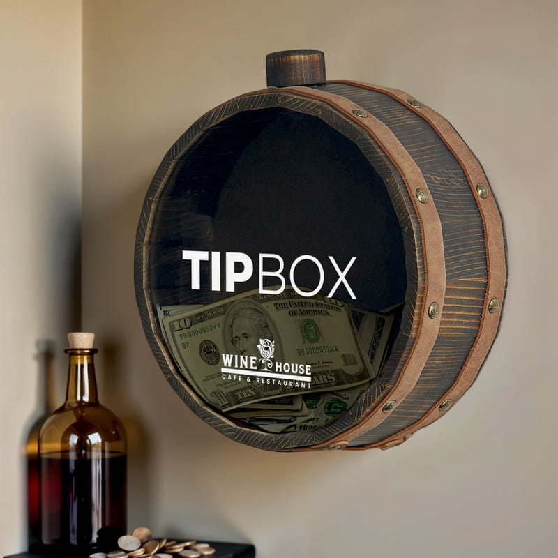 Kafe Restaurant Logo Özelleştirmeli Tip Box Kutusu