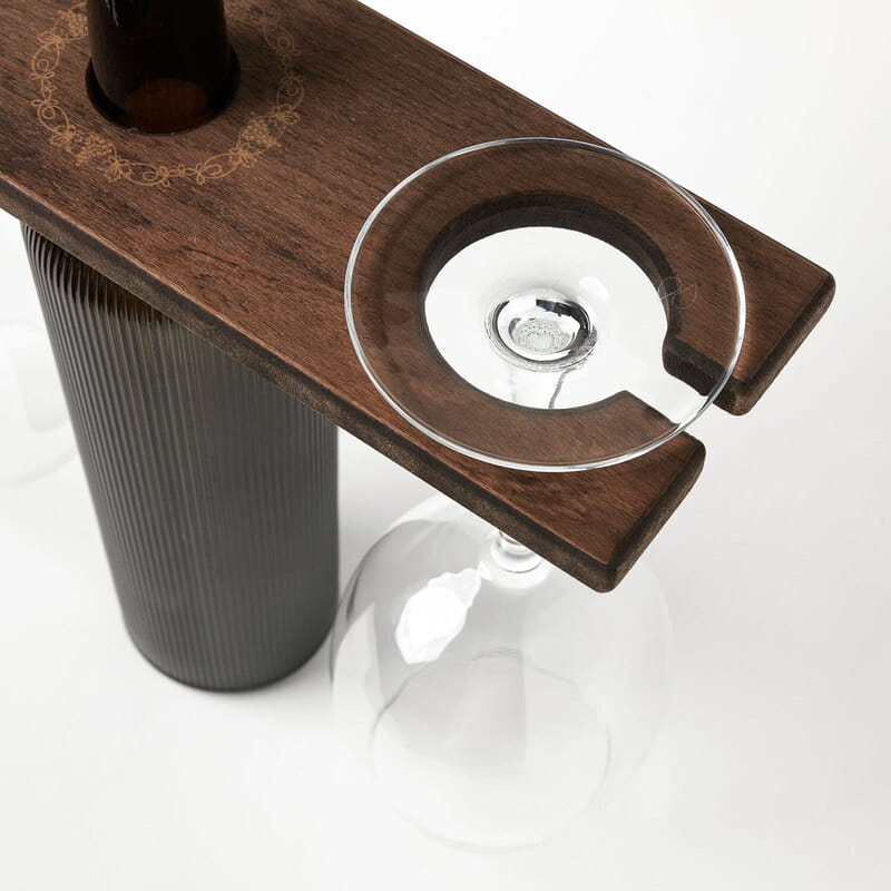 Kişiye Özel 2'li Kadeh & Şarap Standı