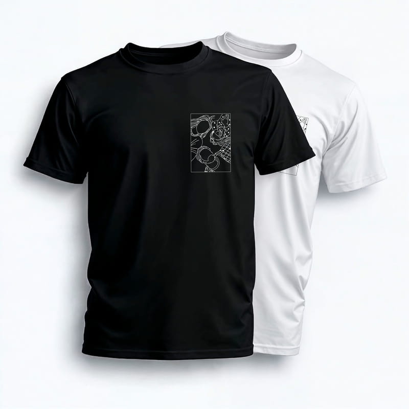 Kişiye Özel Aile Fotoğraflı Line Art Tişört