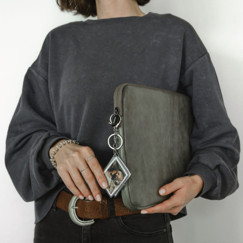 Kişiye Özel Fotoğraflı Albüm Anahtarlık - Şeffaf Kapak