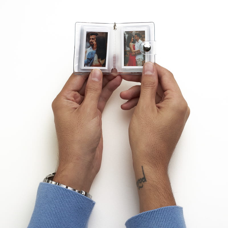 Kişiye Özel Fotoğraflı Albüm Anahtarlık - Şeffaf Kapak