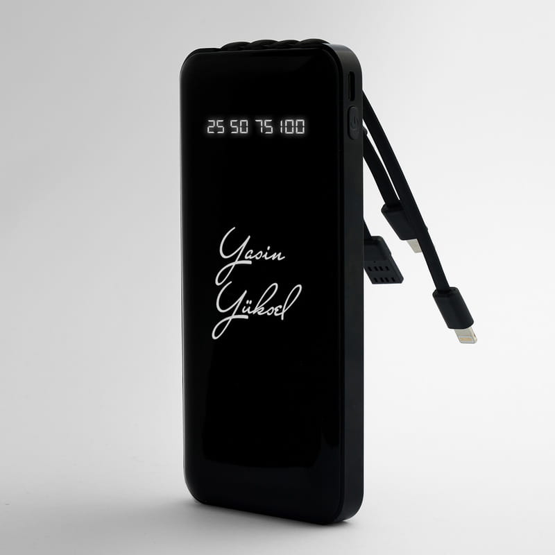 Kişiye Özel İsim Yazılı Taşınabilir Şarj Cihazı Powerbank