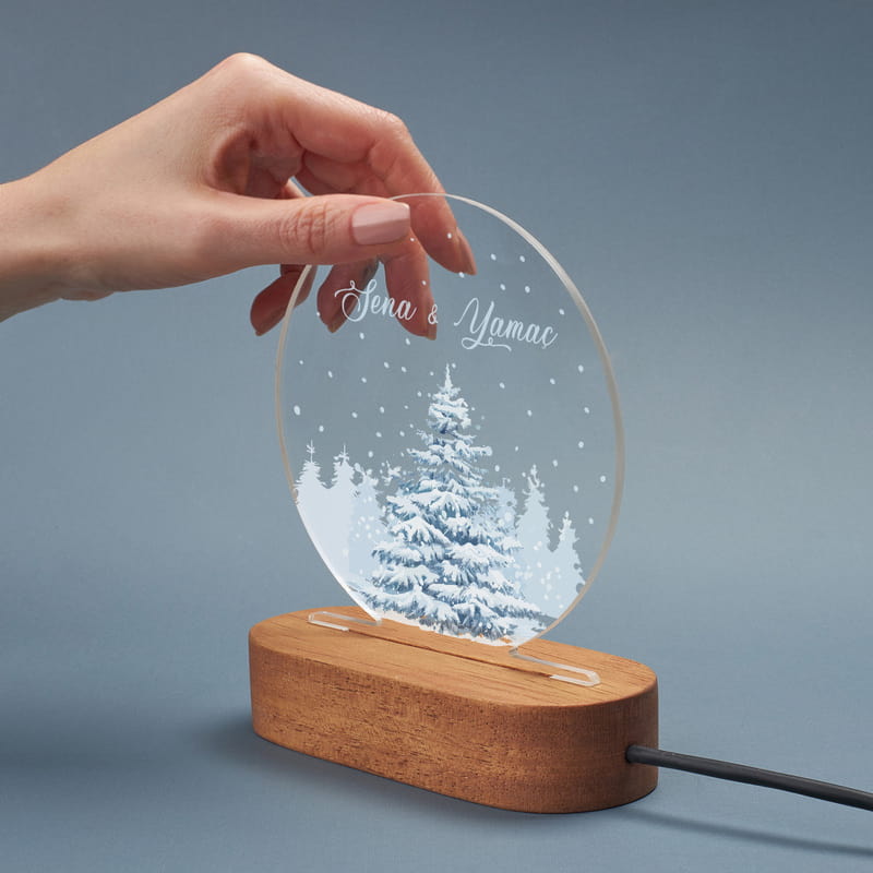 Kış Masalı Kişiye Özel Aydınlatma