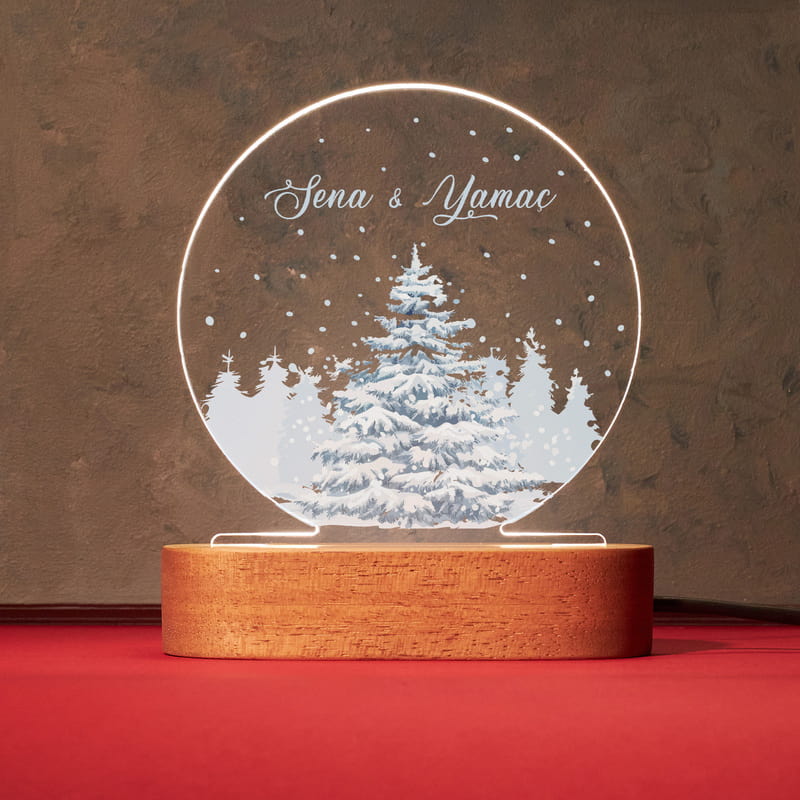 Kış Masalı Kişiye Özel Aydınlatma