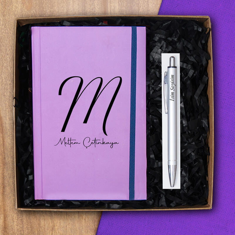 Kişiye Özel Mor Defter, Kalem Hediye Seti