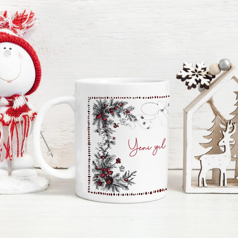 Kişiye Özel Yılbaşı Mesajlı Kupa Bardak