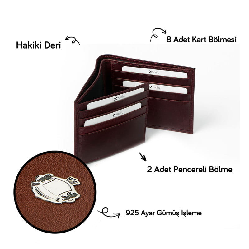 Kral Tacı Özelleştirmeli Erkek Deri Cüzdan