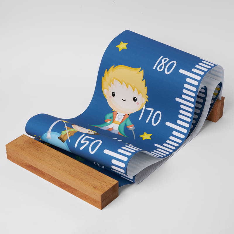 Küçük Prens Eğitici Ahşap Oyuncak Kutusu - Boy Cetveli Puzzle Hediyeli