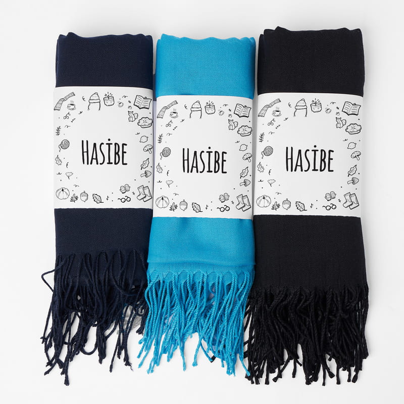 Minimal İconlar Renk Seçenekli Kadın Şal